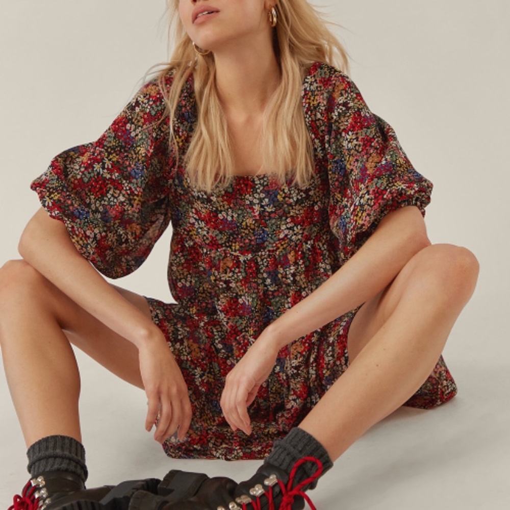 floral baby doll selkie dupe from nasty gal 🧸